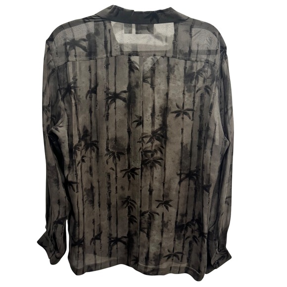 Vintage Chico's Design 100% Silk Button Down Shirt Size 2 (Fits like US M-L/12) - Picture 9 of 11